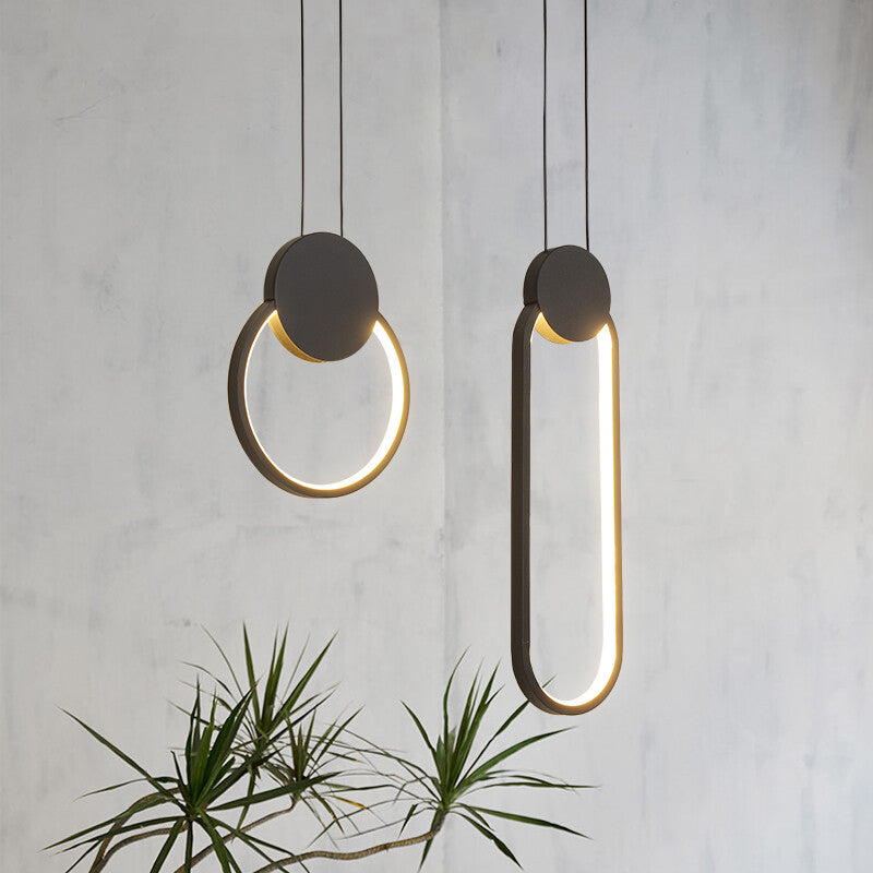 Modern Minimalist LED Pendant Lamp with Geometric Design