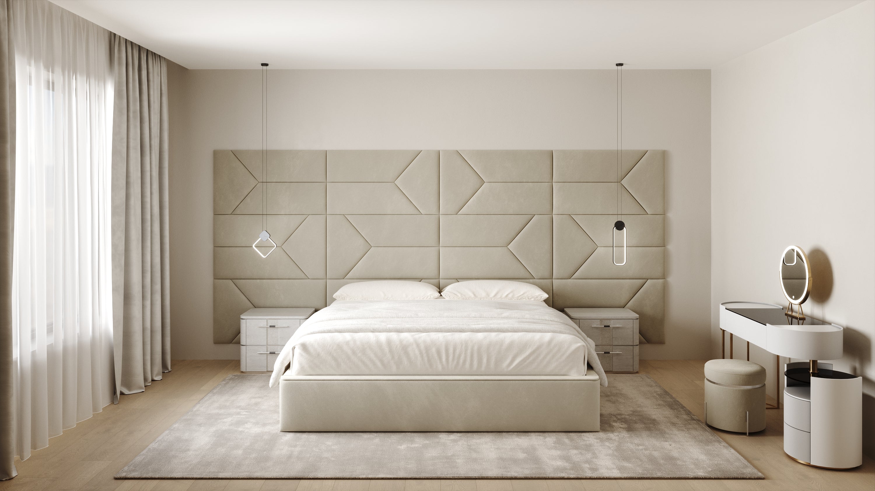 Modern Minimalist LED Pendant Lamp with Geometric Design