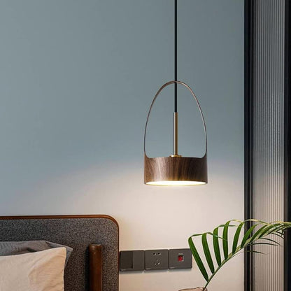 Scandinavian Style Lamp Minimalist LED Wood Pendant Light