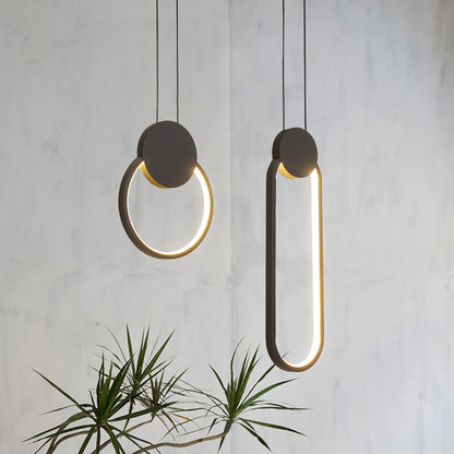 Modern Minimalist LED Pendant Lamp with Geometric Design