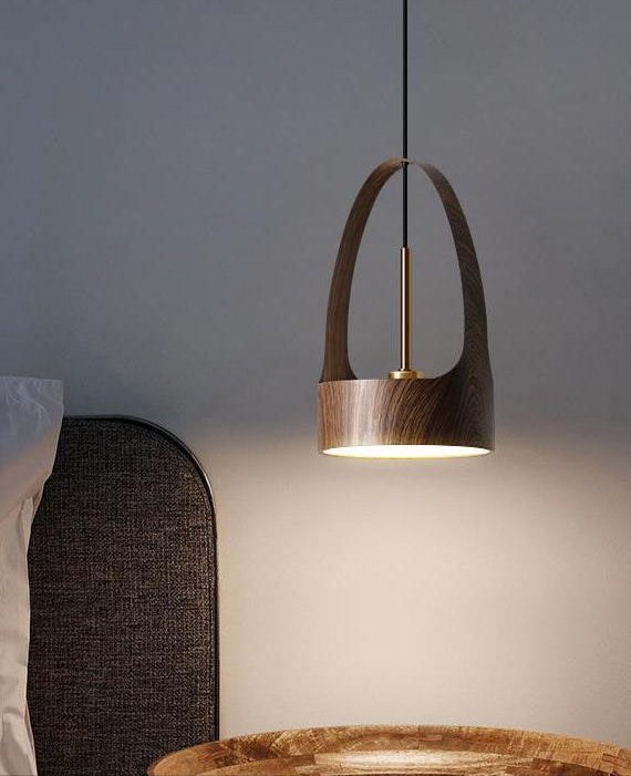 Scandinavian Style Lamp Minimalist LED Wood Pendant Light